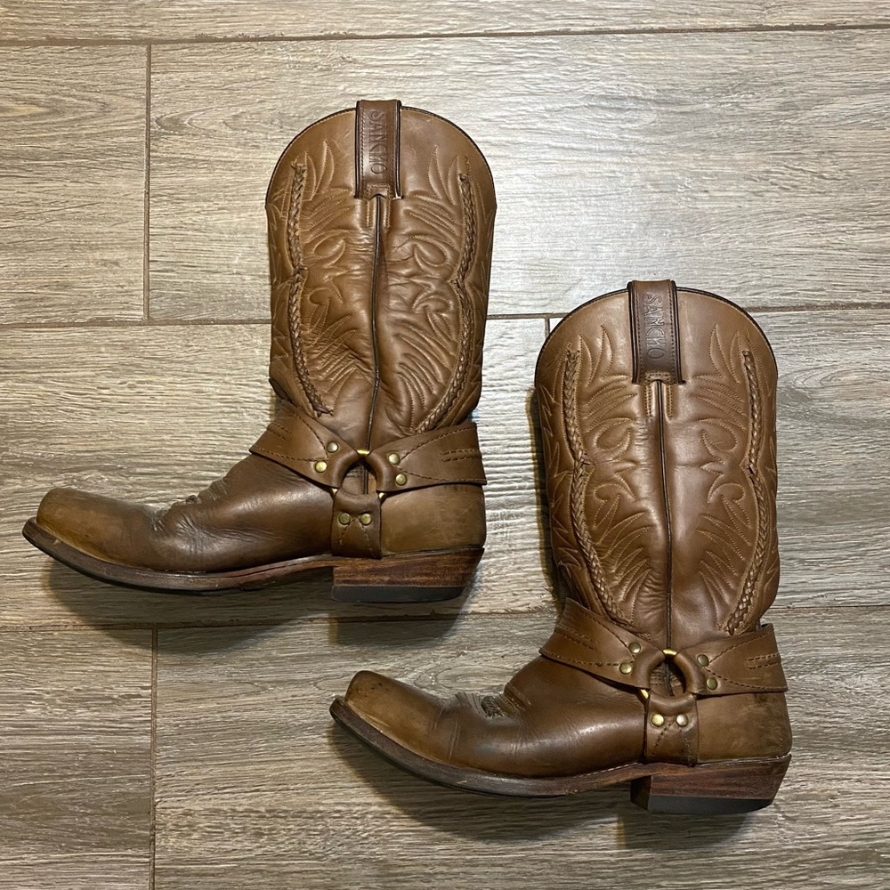 Sancho 6 Brown Leather Cowboy Boots